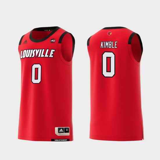 Men Louisville Cardinals Lamarr Kimble Red Replica College Basketball Jersey